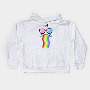 Puking rainbows Kids Hoodie